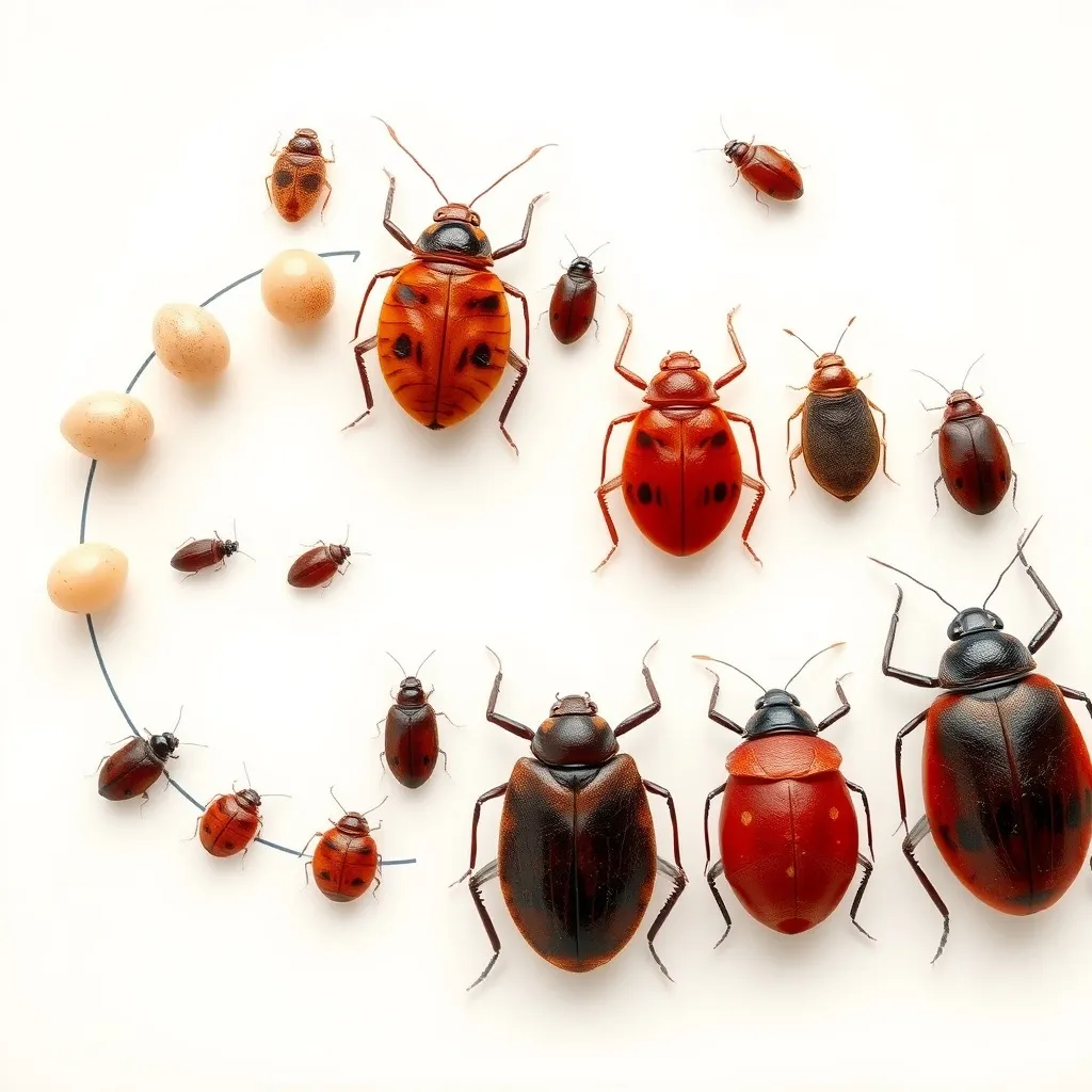 זיהוי פשפש המיטה - כל שלבי הפשפשים מביצה ועד בוגר