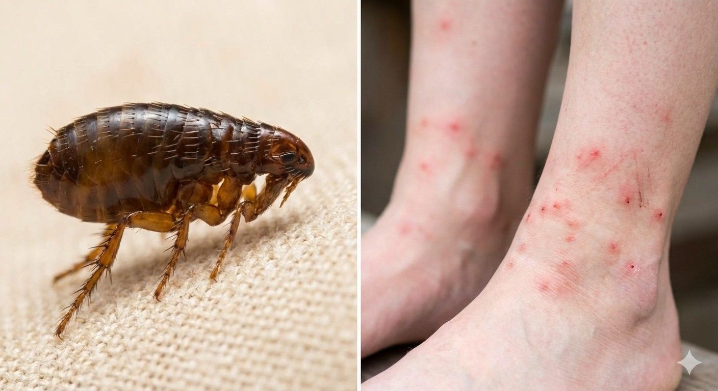 פרעוש ועקיצות פרעושים ברגליים